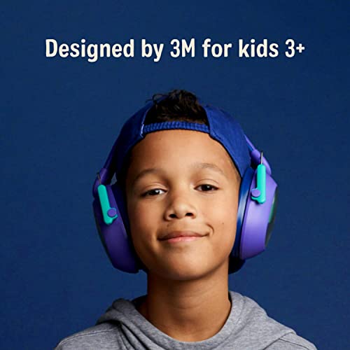 3M Kids' Hearing Protection, Purple, 23dB NRR