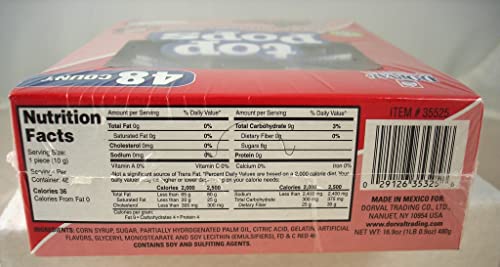 Top Pops Chewy Taffy Pops, Strawberry, 16.9 Ounce