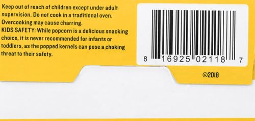 SkinnyPop Butter Popcorn, 2.8 Oz, 3 Ct