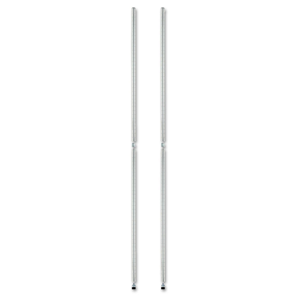 Alera ALESW59PO36SR 36 in. Stackable Posts for Wire Shelving - Silver (4/Pack)