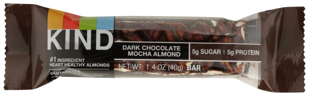 KIND Nuts & Spices UpLra Bars, Dark Chocolate Mocha Almond, 24 Count Nstmd