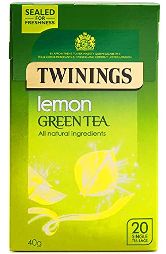 Twinings Green Tea & Lemon Teabags, 40 g
