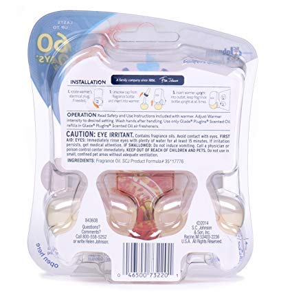 Glade PlugIns Scented Oil Refill Red Honeysuckle Nectar, Essential Oil Infused Wall Plug In, Up to 50 Days of Continuous Fragrance, 1.34 oz( One pack of 2-count )
