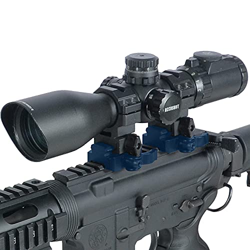 UTG 3-Slot QD Lever Mount Adaptor and Riser, Medium Profile, Black
