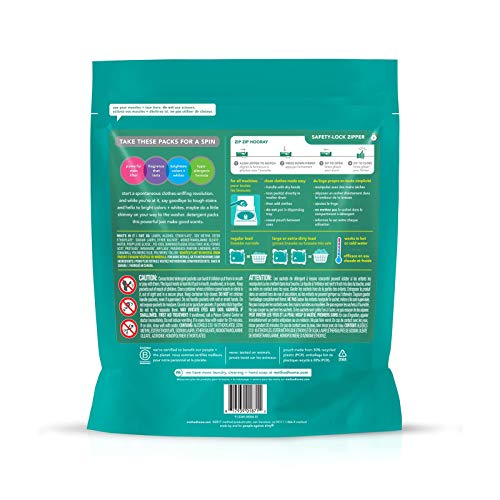 Method Laundry Detergent Packs, Beach Sage, 42 Count, 1 Pack, Packaging May Vary