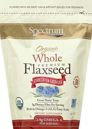 Spectrum Organic Whole Flaxseed, 15 oz Bag