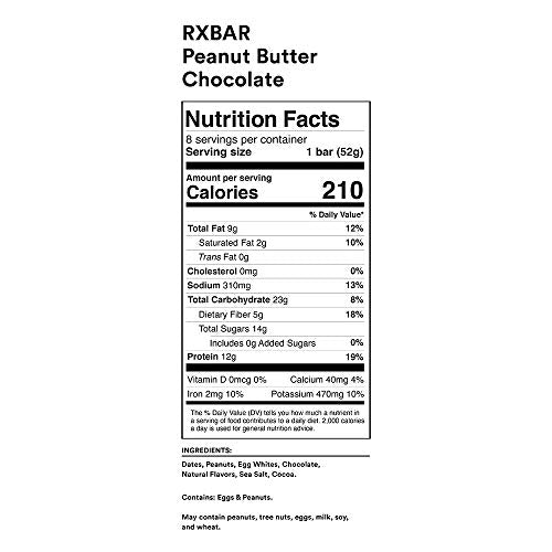 RXBAR Protein Bar, Variety Pack, 3 Flavors (6 Boxes, 24 Bars)