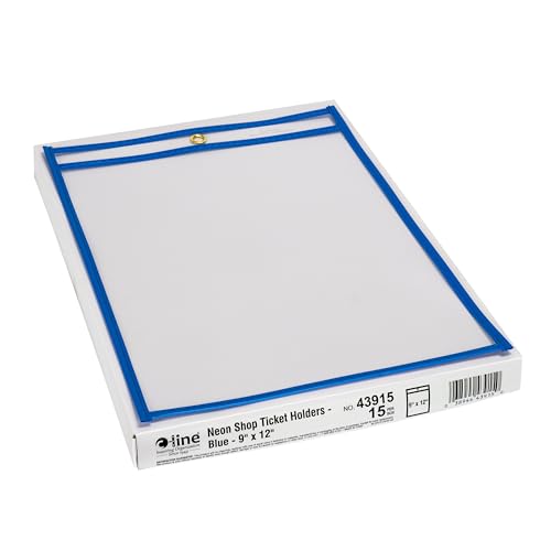 C-Line Deposit Ticket Holders, Neon (CLI43915), Insert size 9" x 12" (Box of 15)