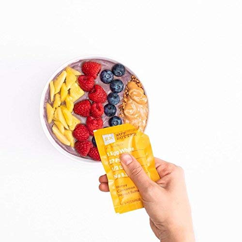 RX Nut Butter Peanut Butter, Protein Snack, Lunch Snacks, Honey Cinnamon, 11.3oz Box (10 Packs)