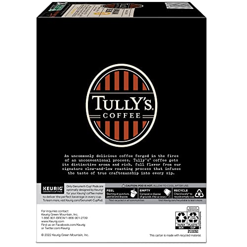 Tully's Coffee Hawaiian Blend Keurig Single-Serve K-Cup Pods, Medium Roast Coffee, 96 Count