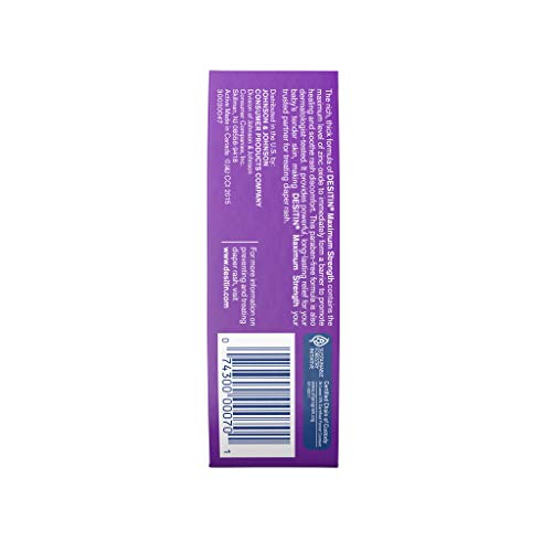Desitin Maximum Strength Baby Diaper Rash Cream with 40% Zinc Oxide, Travel Size 2 Ounce