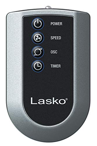 Lasko Oscillating Tower Fan with Remote Control, 3 Quiet Speeds, Timer for Bedroom, Kitchen, Office Use, White, 36" 2510