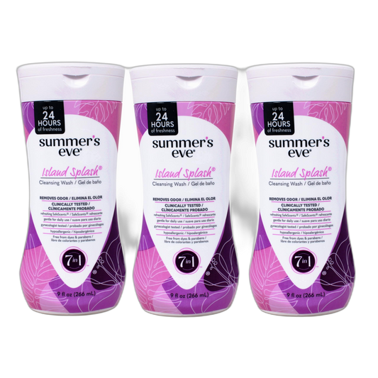 Summers Eve Cleansing Wash 9 Ounce Island Splash (266ml) (3 Pack)