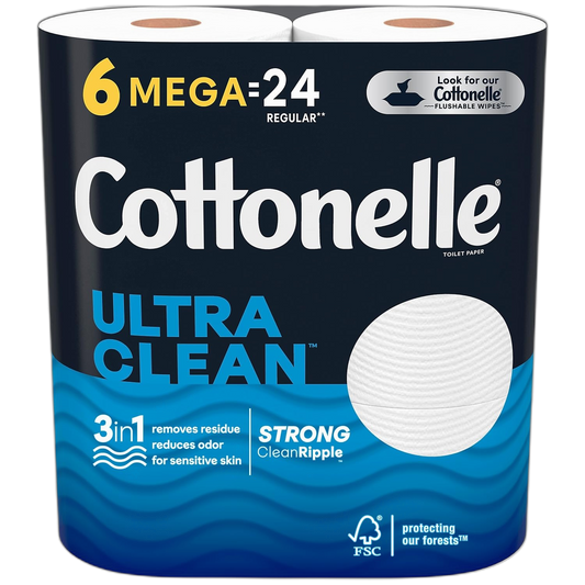 Cottonelle Ultra CleanCare Toilet Paper, Strong