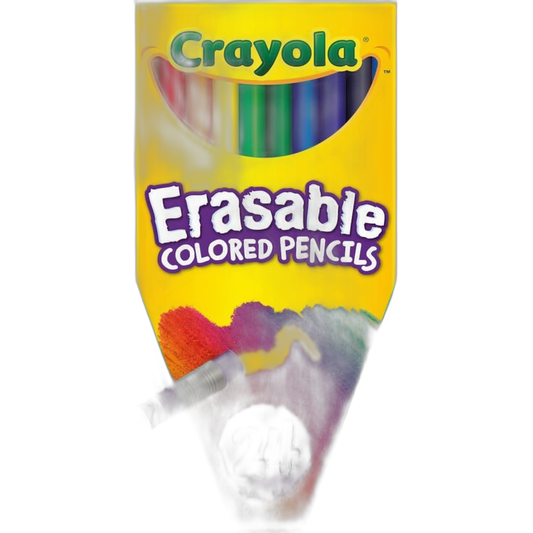 Crayola Short Erasable Colored Pencil, 24 per Pack - 24 per case.
