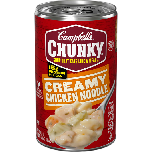 Campbell's Chunky Soup, Creamy Chicken Noodle Soup, 18.8 Oz Can