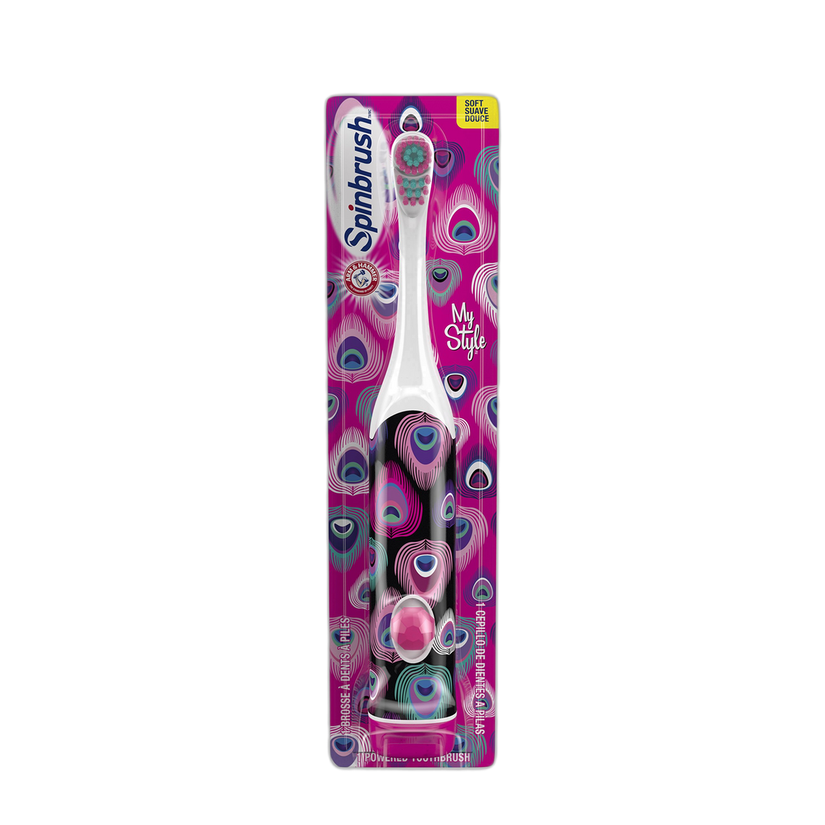 Arm & Hammer Kids Spinbrush My Style Soft Powered Toothbrush