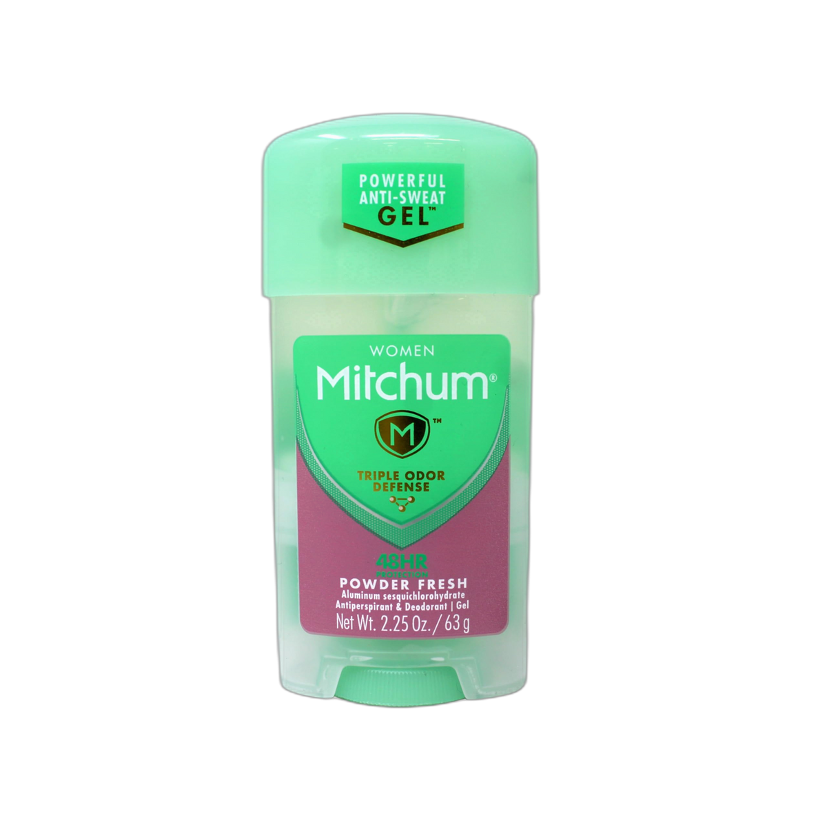 Mitchum Gel Anti-Perspirant Deodorant, Triple Odor Defense for Women, Powder Fresh, 2.25 Oz - 10 Pack