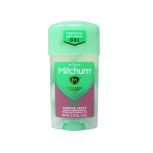 Mitchum Gel Anti-Perspirant Deodorant, Triple Odor Defense for Women, Powder Fresh, 2.25 Oz - 10 Pack