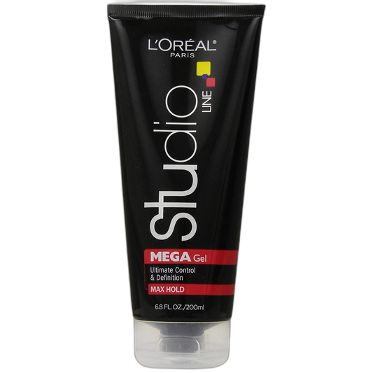 L'Oreal Studio Line Head Lock Mega Hard Hold Gel 6.80 oz (Pack of 12)