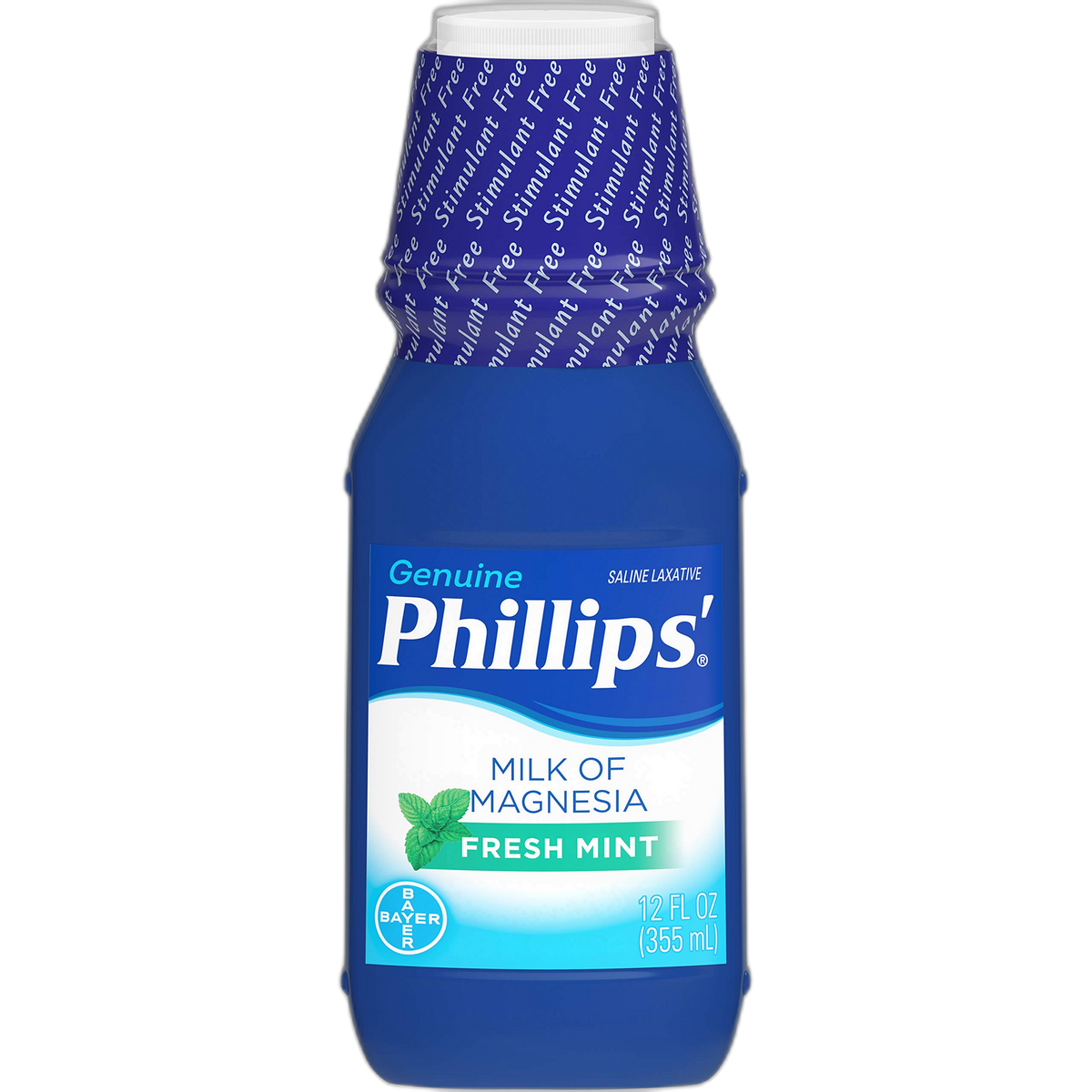 Phillips' Milk of Magnesia, Fresh Mint 12 oz (Pack of 5)