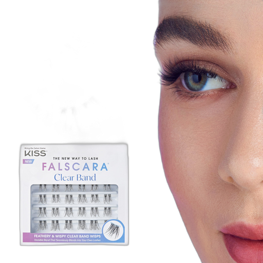 KISS Falscara Multipack, False Eyelashes, Lash Clusters, 'Faux Mink Wisps', 12mm-14mm-16mm, Includes 24 Wisps, Contact Lens Friendly, Easy to Apply, Reusable Strip Lashes