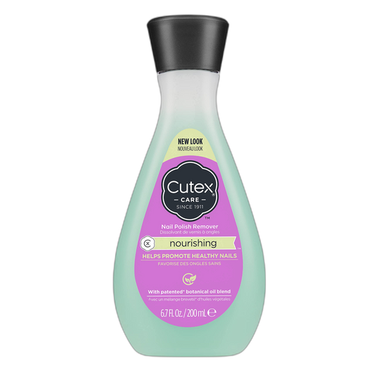 Cutex Nourishing Nail Polish Remover, Leaves Fingernails & Toenails Looking Healthy, Contains Vitamin E, 6.7 fl oz