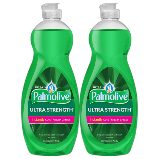 Palmolive Ultra Strength Liquid Dish Soap, Original - 32.5 Fluid Ounce (Twin Pack)