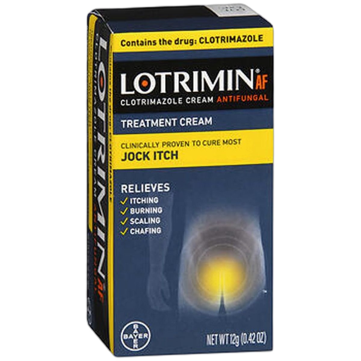 Lotrimin AF Jock Itch Antifungal, Jock Itch, and Athlete's Foot Cream, 0.42 Ounce (Pack of 1) (Packaging May Vary)