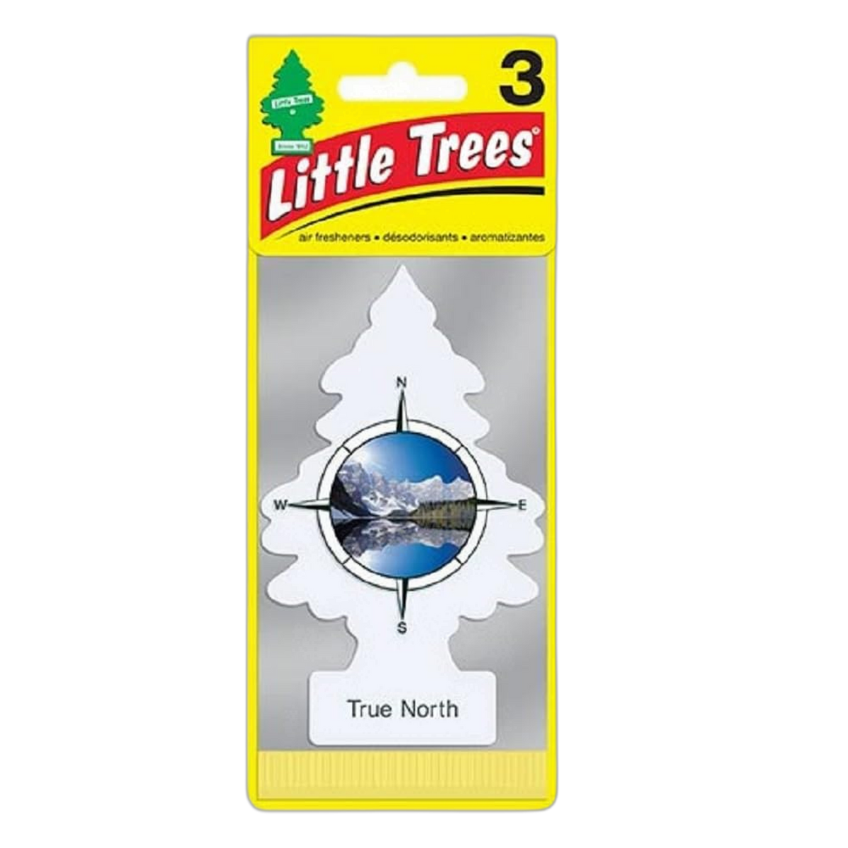 LITTLE TREES Car Air Freshener | Hanging Paper Tree for Home or Car | True North | 3 Pack