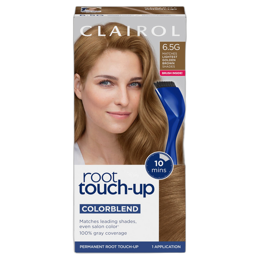 Clairol Root Touch-Up by Nice'n Easy Permanent Hair Dye, 6.5G Lightest Golden Brown Hair Color, Pack of 1