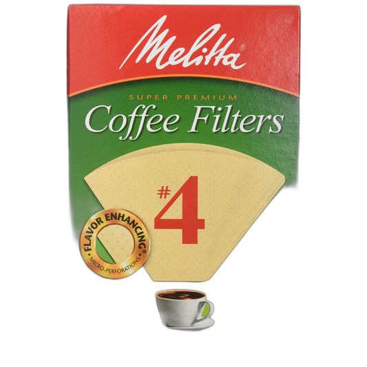 Melitta Cone Coffee Filters, Natural Brown #4, 100 Count (Pack Of 6)