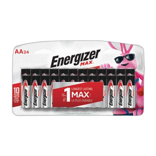 ENERGIZER E91BP-24 Max AA Alkaline Batteries, 24-Pack
