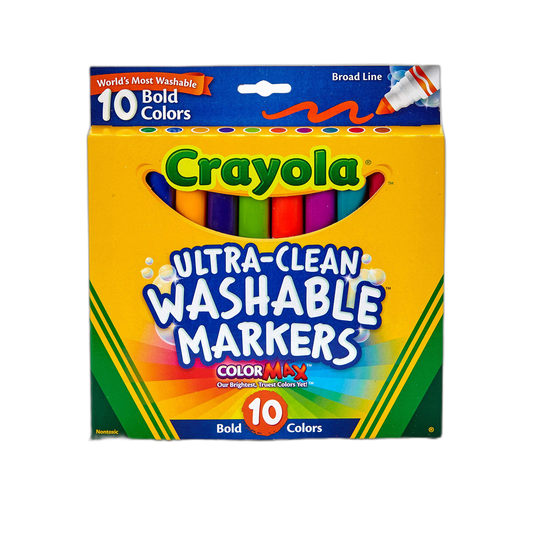 Crayola Ultraclean Broadline Bold Markers (10 Count)