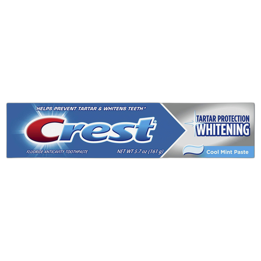 Crest Tartar Protection Toothpaste, Whitening Cool Mint, 5.7 oz, 8.550 Lb