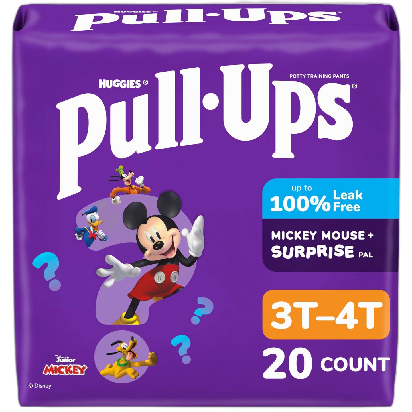 Pull-Ups Boys' Potty Training Pants, Size 3T-4T Training Underwear (32-40 lbs), 20 Count
