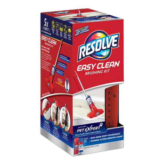 Resolve Pet Expert Easy Clean Carpet Foam Spray Refill, 2 Piece Set, Stain and Odor Remover Solution