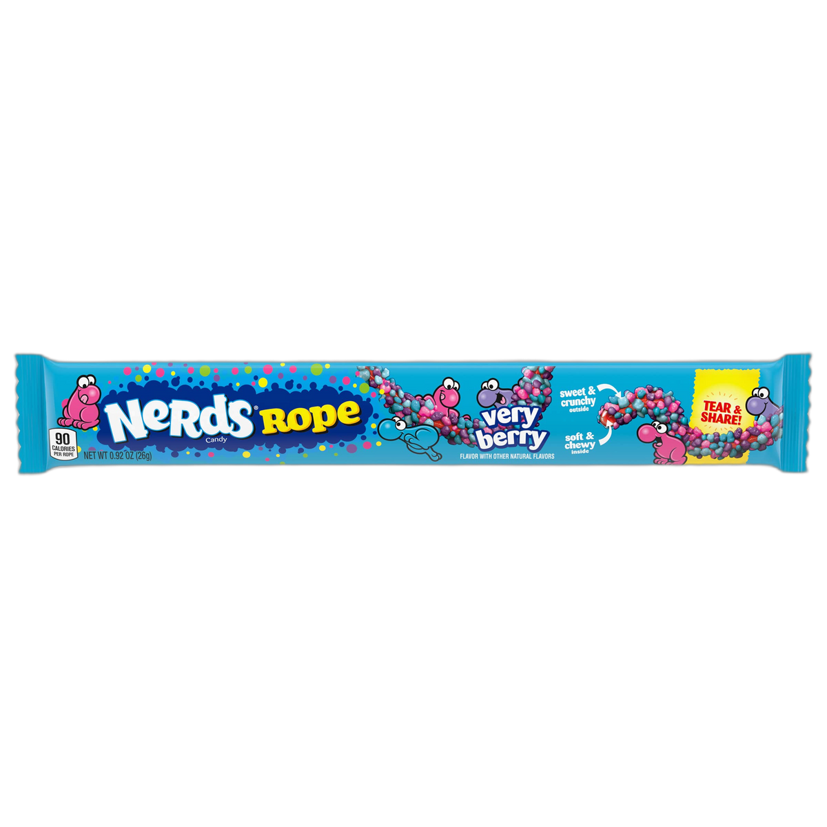 Nerds Candy Rope, Very Berry, .92 Oz, 1 Count