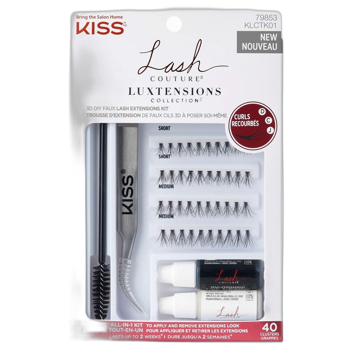 Kiss Lash Couture Luxtensions Faux Lash Extensions Kit (Pack of 2)