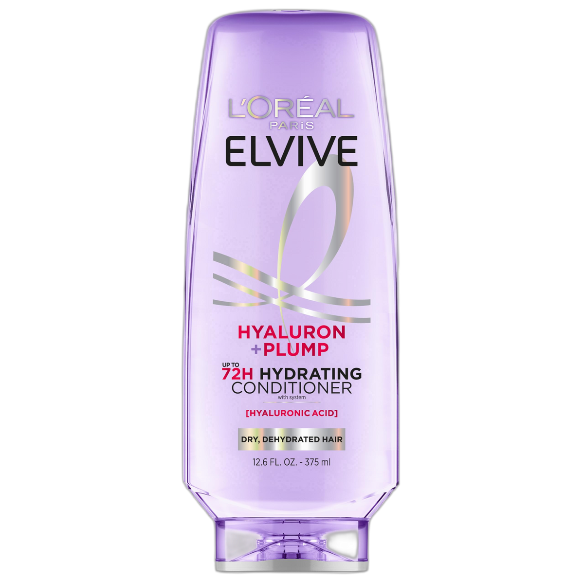 L'Oreal Paris Elvive Hyaluron Plump Hydrating Conditioner for Dehydrated, Dry Hair Infused with Hyaluronic Acid Care Complex, Paraben-Free, 12.6 Fl Oz