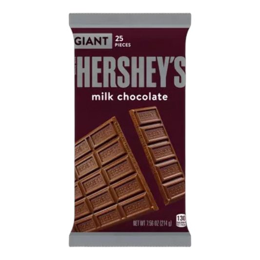 HERSHEY'S Milk Chocolate Giant Bar, 7.56 oz