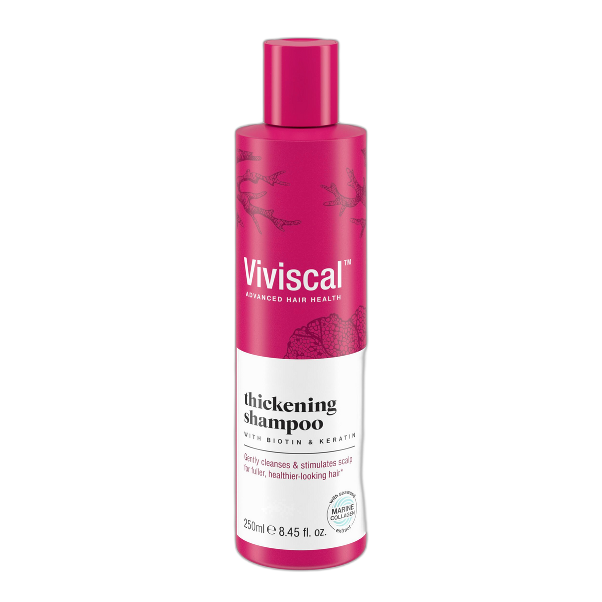 Viviscal Thickening Shampoo, Formulated With Biotin And Keratin, Fortified With Marine Collagen And Seaweed Extract, Strengthens And Reduces Breakage, Healthier Looking Hair 250ml (8.45 fl. oz.)