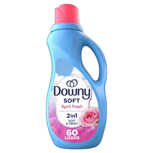 Downy Fabric Softener Liquid, April Fresh Scent, 44 fl oz, 60 Loads