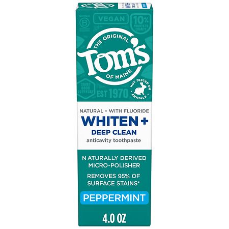 Tom's 4 oz Wht/deep Clean Pprmnt Toothpaste product image 1