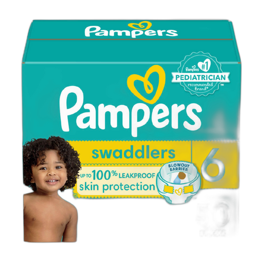 Pampers Baby Diapers - Swaddlers - Size 6, 50 Count, Ultra Absorbent Disposable Infant Diaper