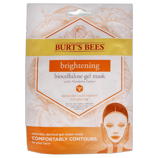 Burt's Bees Brightening Biocellulose Gel Face Mask, Mandarin
