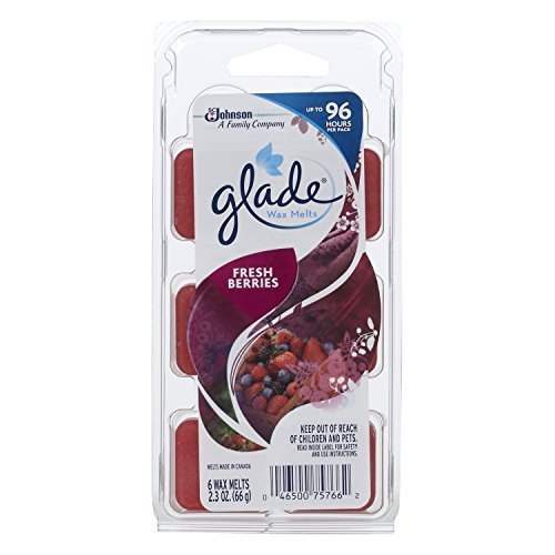 Glade Wax Melt Refill, Fresh Berries, 6 Count by Glade