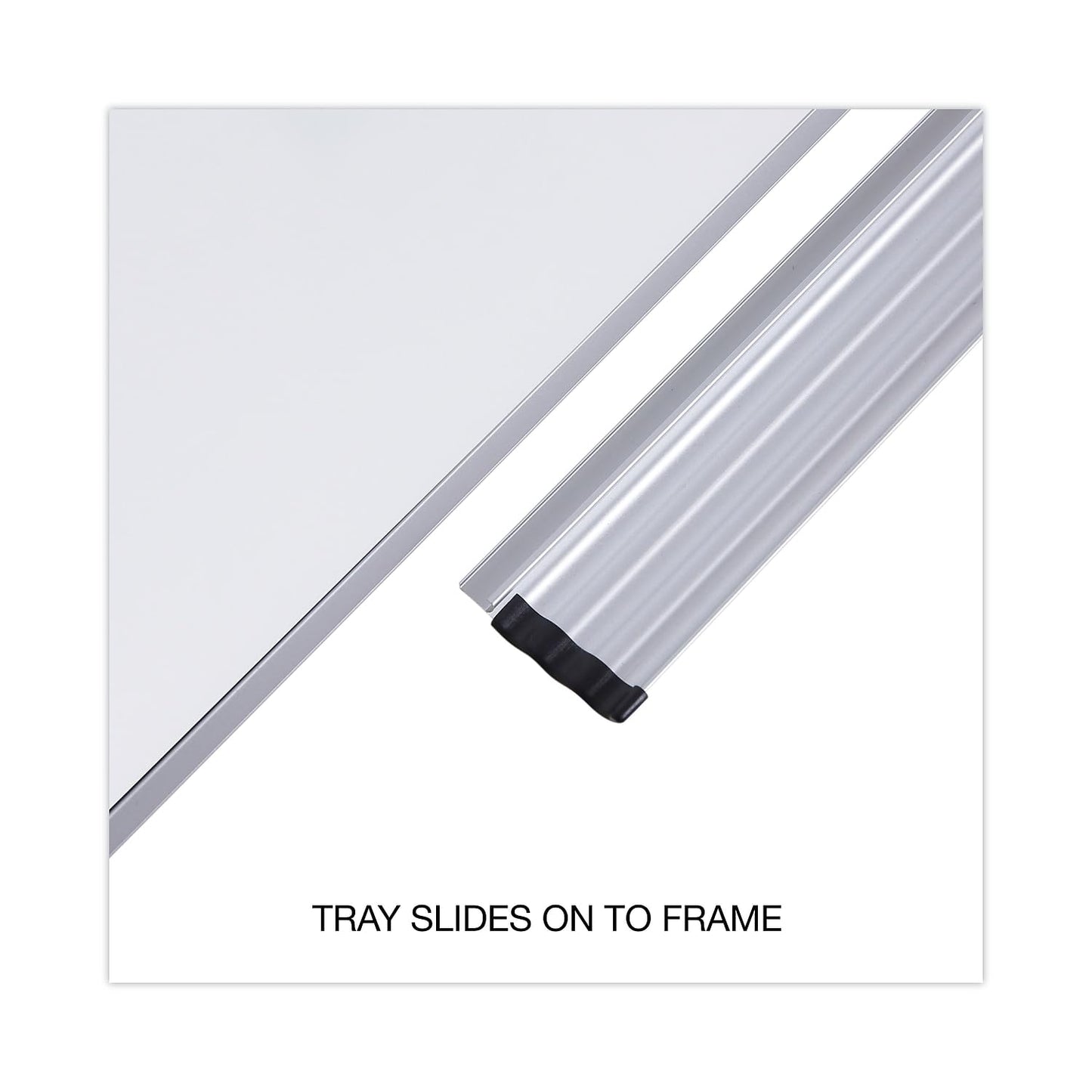 Universal 43627 Dry Erase Board, Melamine, 96 x 48, Satin-Finished Aluminum Frame