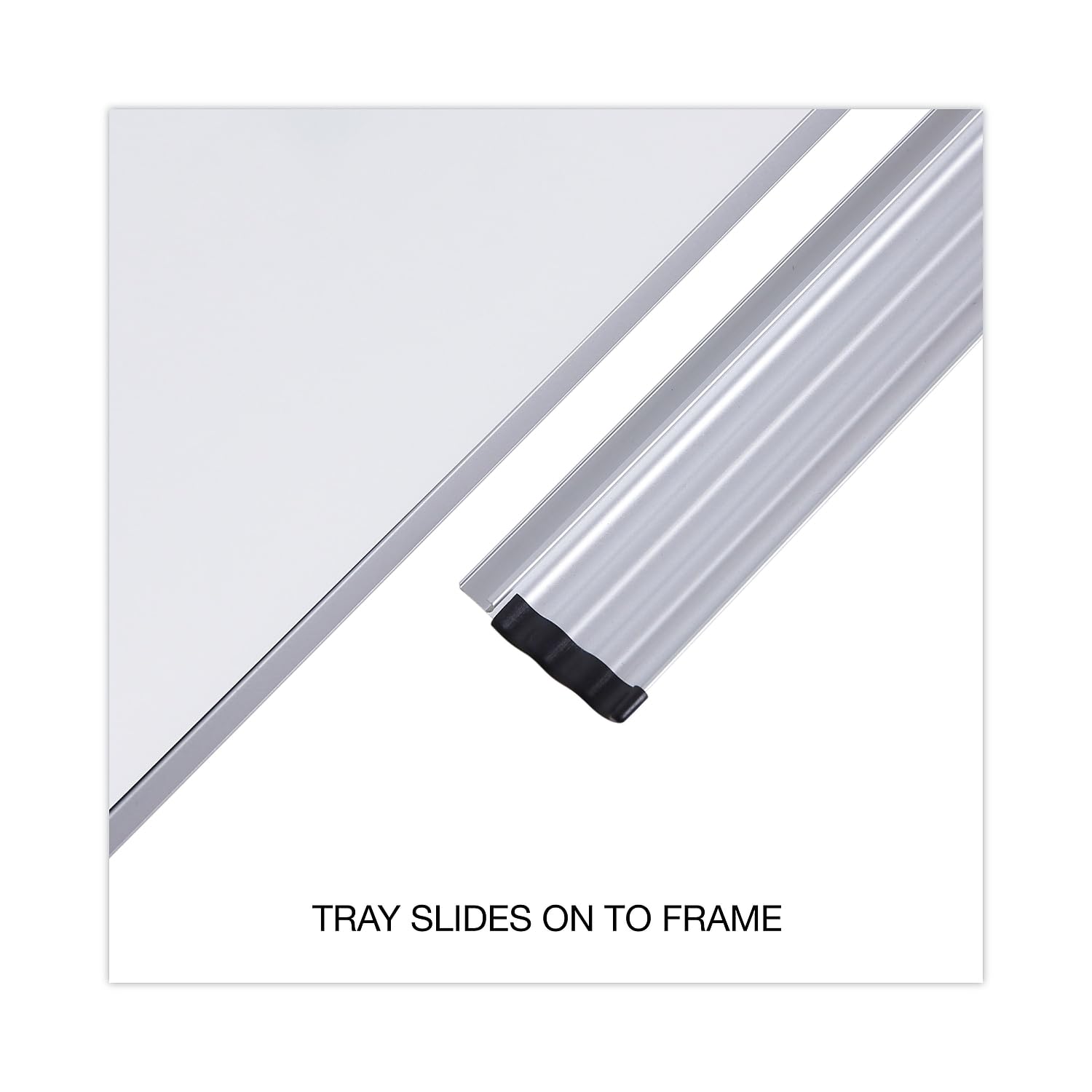 Universal 43627 Dry Erase Board, Melamine, 96 x 48, Satin-Finished Aluminum Frame