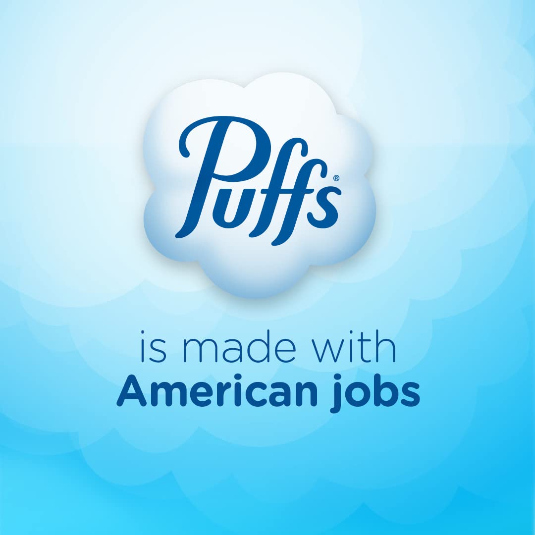 Puffs Plus Lotion Facial Tissue, 4 Cube Boxes, 56 Tissues Per Box